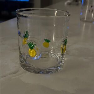 Cost Plus World Market Pineapple Icon/Charm Glass 🍍